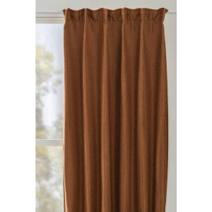 Leen Bakker - Gordijn Luca - 140x280 Cm (1 Stuk) - Polyester - Bruin