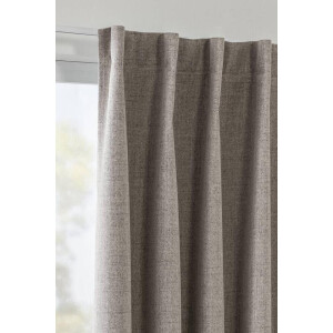 Leen Bakker - Gordijn Lana - 135x280 Cm (1 Stuk) - Polyester - Taupe