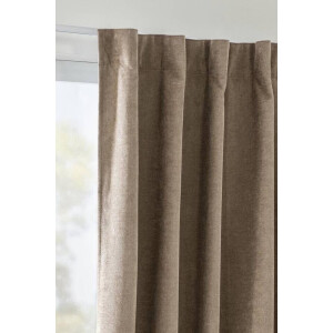 Leen Bakker - Gordijn Fabian - 135x280 Cm (1 Stuk) - Polyester - Bruin