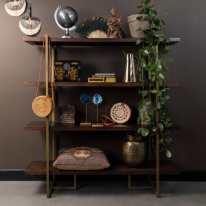 Dutchbone Wandrek 'Class' Antique Brass, 146 x 140cm, kleur Bruin