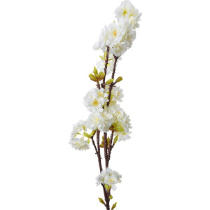 Clayre & Eef Kunstbloem 92 cm Wit Kunststof
