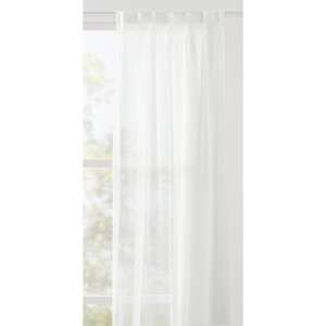 Leen Bakker - Vitrage Suus - Ecru - 295 Cm - Polyester - Grijs - H298 Cm