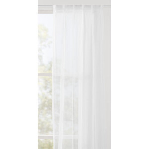 Leen Bakker - Vitrage Jasmijn - Polyester - Crème - H297 Cm