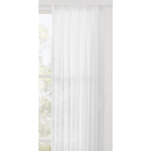 Leen Bakker - Vitrage Barcelona - Polyester - Wit - H295 Cm