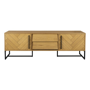 Dutchbone TV-meubel 'Class' Eikenhout, 180cm, kleur Naturel