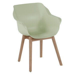 Hartman Tuinstoel 'Sophie Teak' met armleuning, kleur Mint