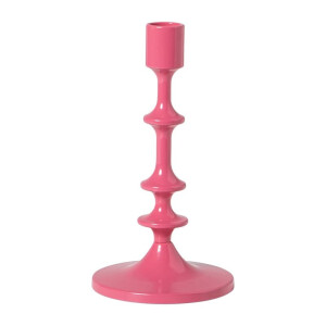 Kandelaar klein - roze - ø10x18.5 cm