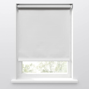 Leen Bakker - Rolgordijn Verduisterend Sneeuw - 150x160 Cm - Polyester - Wit