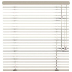 25% korting - Leen Bakker - Fenstr En Jaloezie New York 50mm - Linnen (25507) - Hout - Taupe - 120x10x10 Cm