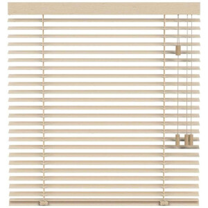 25% korting - Leen Bakker - Fenstr En Jaloezie Oslo 50mm - Licht Eiken (25952) - Hout - Beige - 120x10x10 Cm