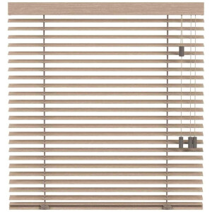 25% korting - Leen Bakker - Fenstr En Jaloezie Oslo 50mm - Eiken (25902) - Hout - Beige - 120x10x10 Cm