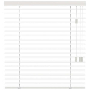 25% korting - Leen Bakker - Fenstr En Jaloezie New York 65mm - Off-white (10712) - Hout - Wit - 120x10x10 Cm