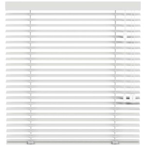 Leen Bakker - Houtlook Jaloezie 50mm - Off-white (10711) - PVC - Wit - 120x10x10 Cm