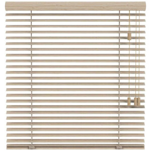 25% korting - Leen Bakker - Fenstr Jaloezie Tahiti 50mm - Licht Eiken (25951) - Bamboe - Beige - 120x10x10 Cm