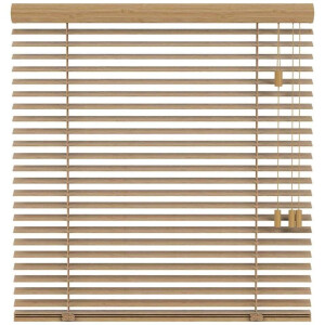 Leen Bakker - Fenstr Jaloezie Tahiti 50mm - Eiken (25901) - Bamboe - Beige - 120x10x10 Cm