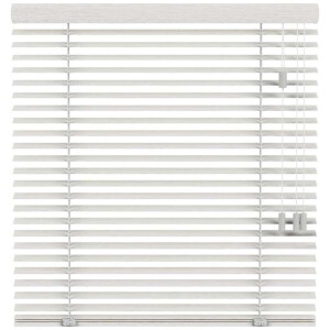 25% korting - Leen Bakker - Fenstr Jaloezie Miami 50mm - Off-white (10713) - Bamboe - Wit - 120x10x10 Cm