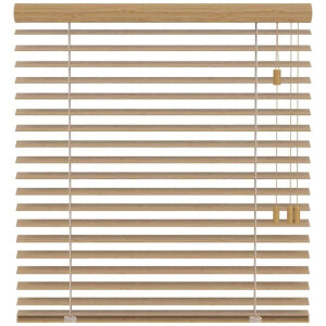 25% korting - Leen Bakker - Fenstr Jaloezie Tahiti 65mm - Eiken (25901) - Bamboe - Beige - 120x10x10 Cm