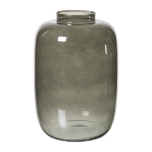 Vaas smoked mega - ø22x32 cm - zwart