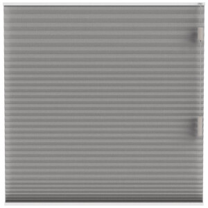Leen Bakker - Fenstr Plisségordijn Cambridge Dubbel 25mm Transparant - (30020) - Polyester - Taupe - 120x10x10 Cm