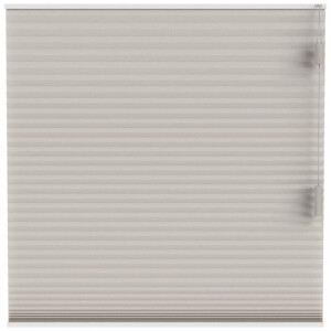 Leen Bakker - Fenstr Plisségordijn Boston Dubbel 25mm Lichtdoorlatend - Linnen (25511) - Polyester - Grijs - 120x10x10 Cm