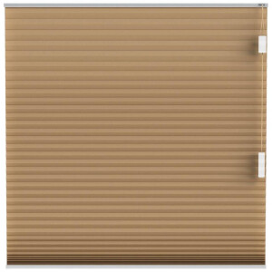 Leen Bakker - Fenstr Plisségordijn Montreal Dubbel 25mm Verduisterend - Tabak (30953) - Polyester - Bruin - 120x10x10 Cm