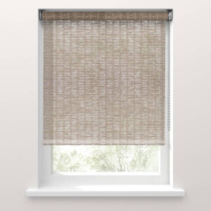Leen Bakker - Fenstr Rolgordijn Bali Transparant - Taupe (30041) - Polyester/Jute - Bruin - 120x10x10 Cm