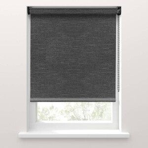 25% korting - Leen Bakker - Fenstr Rolgordijn Lucca Lichtdoorlatend - (15044) - Polyester - Zwart - 120x10x10 Cm