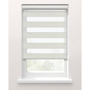 25% korting - Leen Bakker - Fenstr Duo Rolgordijn Nice Lichtdoorlatend - Naturel (25039) - Polyester - Beige - 120x10x10 Cm