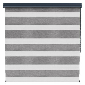 Leen Bakker - Fenstr Duo Rolgordijn Florence Verduisterend - Donker (20509) - Polyester - Grijs - 120x10x10 Cm