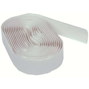 Leen Bakker - Klittenband Zelfklevend 20mm 280cm - Polyester - Wit