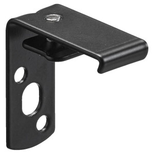 Leen Bakker - Wandsteun 35mm - 6 Stuks - IJzer - Zwart - 3.8x1.8x4 Cm