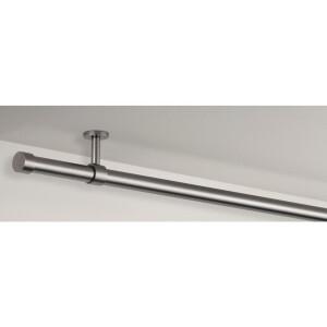 Leen Bakker - Gordijnroede 120cm - Zwart - Ø28mm (2016377) - Metaal - Grijs