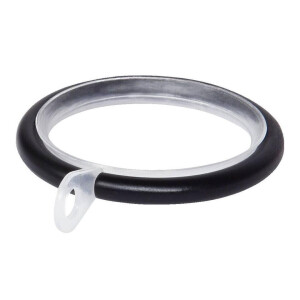 Leen Bakker - 10 Ringen + Inlage Ø20mm - Metaal - Zwart
