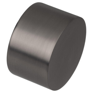 Leen Bakker - Eindknop Gordijnroede - Gun Metal Ø28 Mm - S/2 (2016384) - Metaal - Grijs
