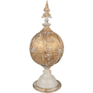 Clayre & Eef Decoratie Ornament Ø 19x45 cm Bruin Metaal