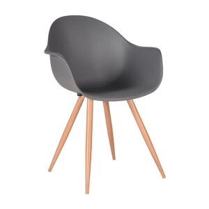 LABEL51 Eetkamerstoel 'Parma', kleur Antraciet