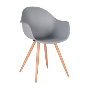 LABEL51 Eetkamerstoel 'Parma', kleur Grijs