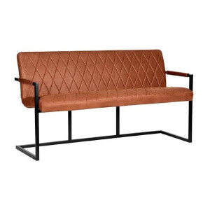 LABEL51 Eetkamerbank 'Denmark', 155cm, kleur Cognac
