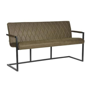 LABEL51 Eetkamerbank 'Denmark', 155cm, kleur Groen
