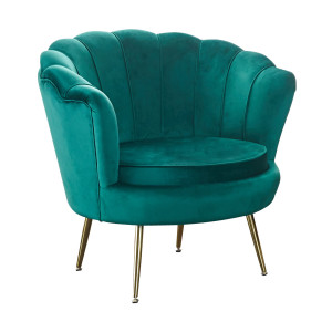 Artistiq Fauteuil 'Lizzy', Velvet, kleur Groen