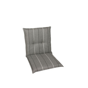GO-DE Textil Tuinkussen (Stoelkussens voor stoelen met een lage rugleuning, Grijs)