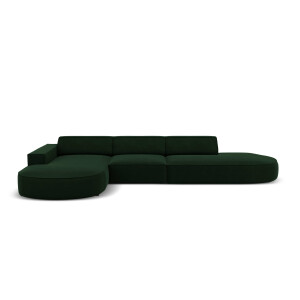 5-zits hoekbank Jodie velvet Chaise Longue links | Micadoni Limited Edition