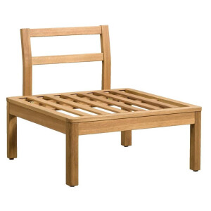 Leen Bakker - Middenfauteuil Orleans - Eucalyptus - 78x72x65 Cm - Hout - Bruin