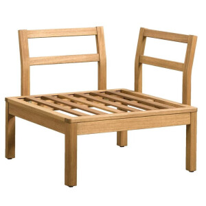 Leen Bakker - Hoekfauteuil Orleàns - Eucalyptus - 78x78x65 Cm - Hout - Bruin