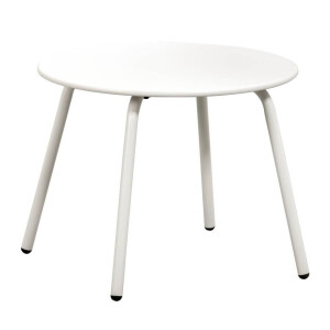 Leen Bakker - Bijzettafel Montreal - Zand/ - Ø50 Cm - Metaal - Beige