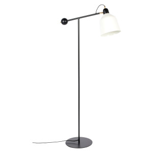 Zuiver Vloerlamp 'Skala' 155cm, kleur Zwart/Wit