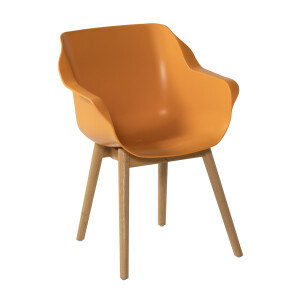 Hartman Tuinstoel 'Sophie Teak' met armleuning, kleur Oranje