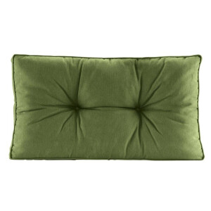 Leen Bakker - Loungekussen Florence Rug - Donker - 73x43 Cm - Katoen/Polyester - Groen