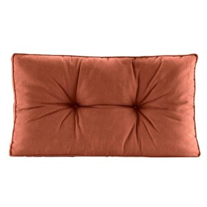 Leen Bakker - Loungekussen Florence Rug - Terracotta - 73x43 Cm - Polyester/Katoen - Bruin#Rood