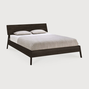 Ethnicraft Bed 'Air' Gevernist Eikenhout, 160 x 200cm, kleur Bruin